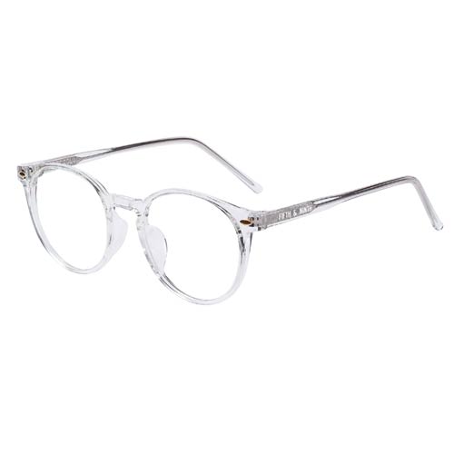 Chandler Round Blue Light Glasses in Clear