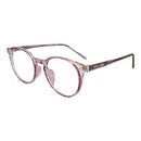 Chandler Round Blue Light Glasses in Purple