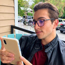 Rectangular Blue Light Glasses for Men