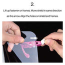 How to attach a face shield to reusable frame