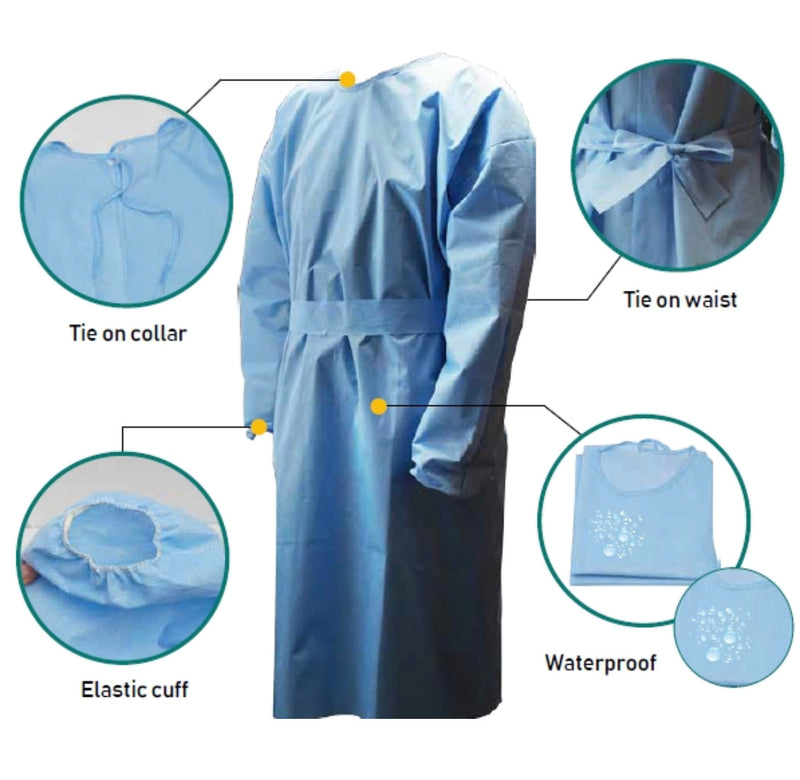 Disposable PE Waterproof Isolation Gown Thumb Loop Plastic Level 3 Gown -  China Isolation Gown, Disposable Isolation Gown | Made-in-China.com